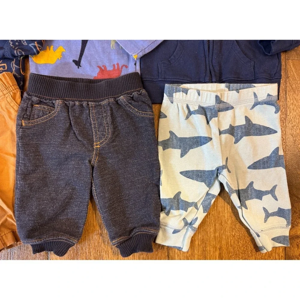 Baby Boy 3 Months Outfits Lot Jeans Pants Bodysuits Shirts Jacket Hoodie Clothes